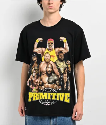 Primitive x WWE Mania Black T-Shirt 