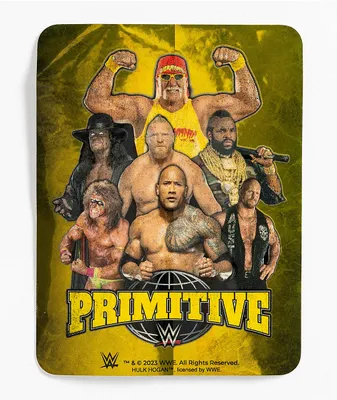 Primitive x WWE Mania Gold Sticker