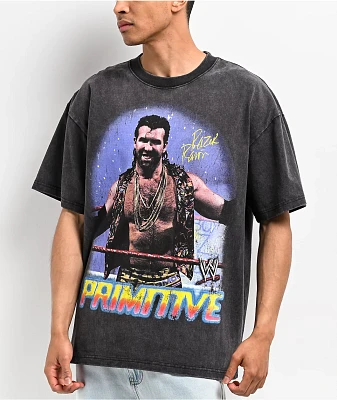 Primitive x WWE Razor Ramon Black Wash Heavyweight T-Shirt