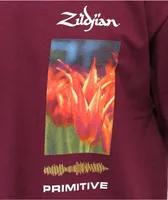 Primitive x Zildjian Field Day Maroon T-Shirt