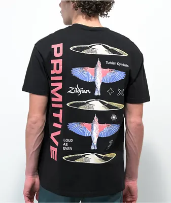 Primitive x Zildjian Flight Black T-Shirt