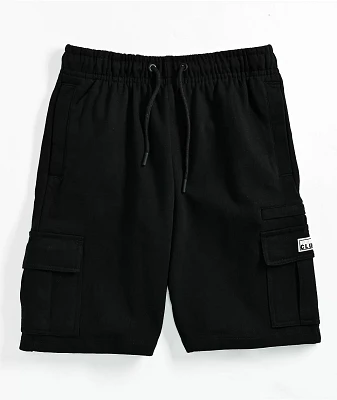 Pro Club Black Cargo Sweat Shorts