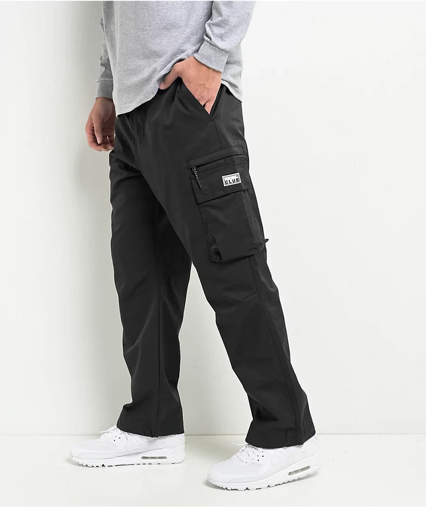 Pro Club Comfort Tech Black Tapered Leg Cargo Pants