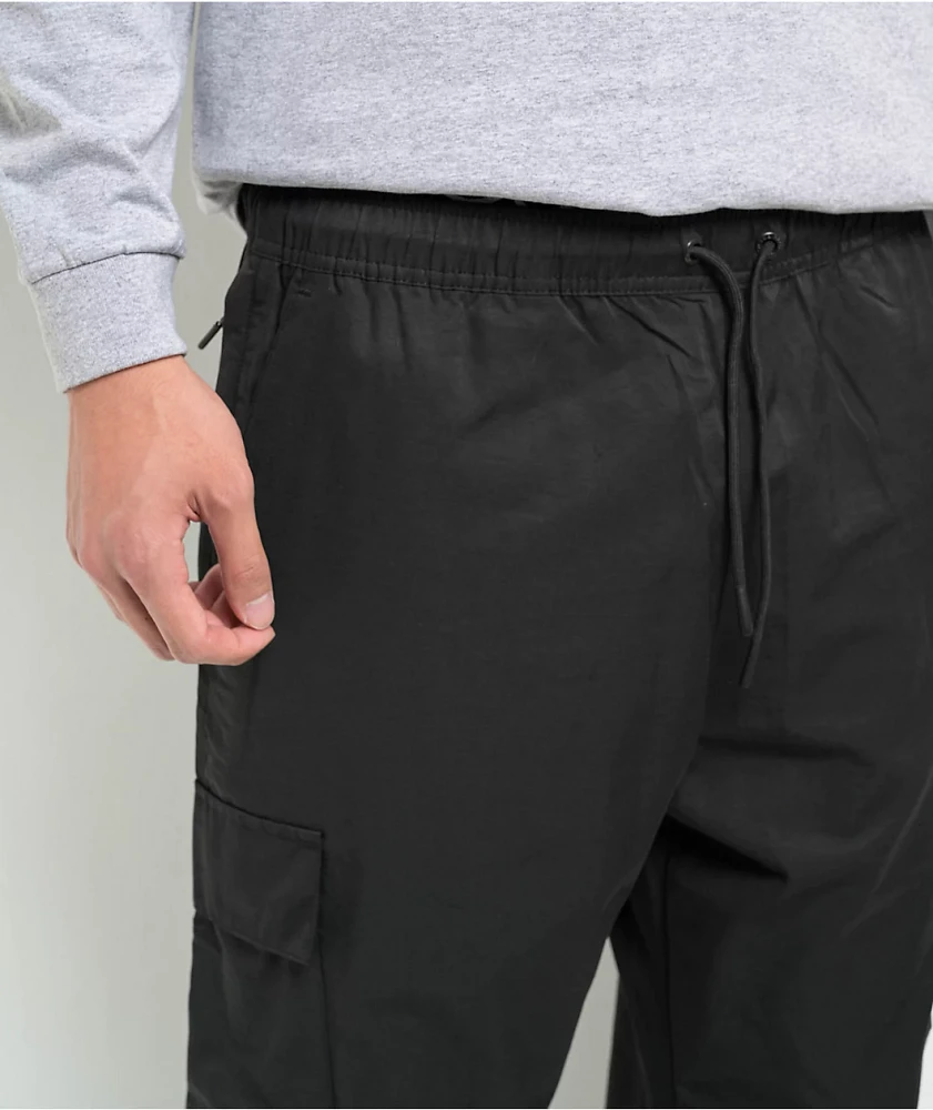 Pro Club Comfort Tech Black Tapered Leg Cargo Pants