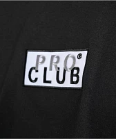 Pro Club Embroidered Box Logo Black Long Sleeve T-Shirt