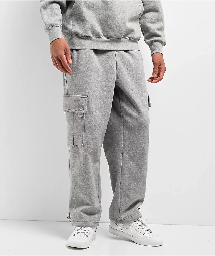 Pro Club Grey Cargo Sweatpants