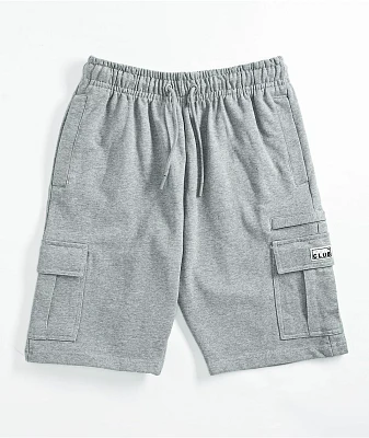 Pro Club Heather Grey Cargo Sweat Shorts