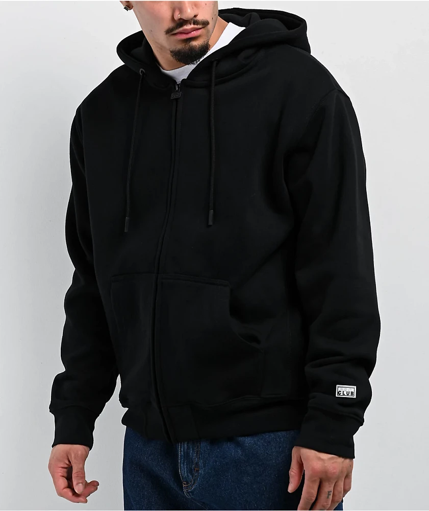 Pro Club Heavyweight Black Zip Hoodie