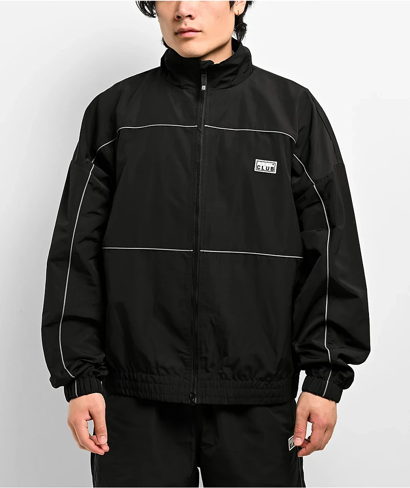 Pro Club Heavyweight Black Zip Track Jacket