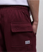 Pro Club Heavyweight Burgundy Cargo Sweatpants