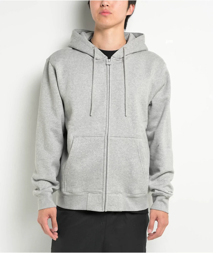 Pro Club Heavyweight Grey Zip Hoodie