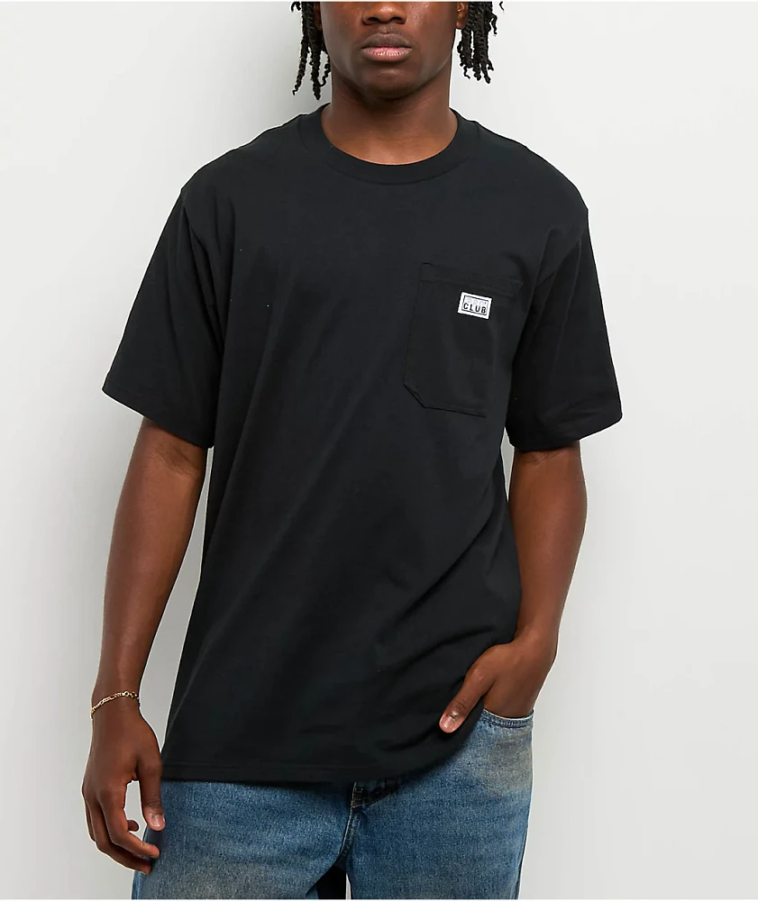 Pro Club Heavyweight Pocket Black T-Shirt