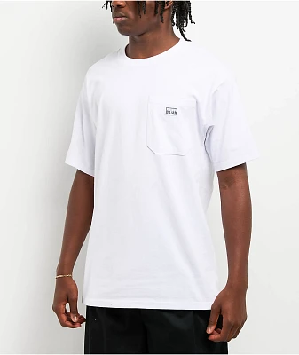 Pro Club Heavyweight Pocket White T-Shirt
