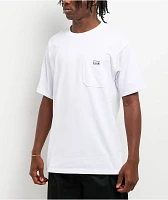 Pro Club Heavyweight Pocket White T-Shirt