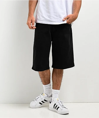 Pro Club Heavyweight Relaxed Black Denim Shorts