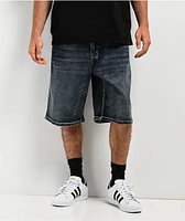 Pro Club Heavyweight Relaxed Dark Stonewash Denim Shorts