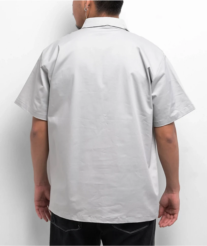 Pro Club Heavyweight Silver Half Zip Work Shirt