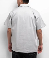 Pro Club Heavyweight Silver Half Zip Work Shirt