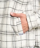 Pro Club Heavyweight White Plaid Flannel Jacket