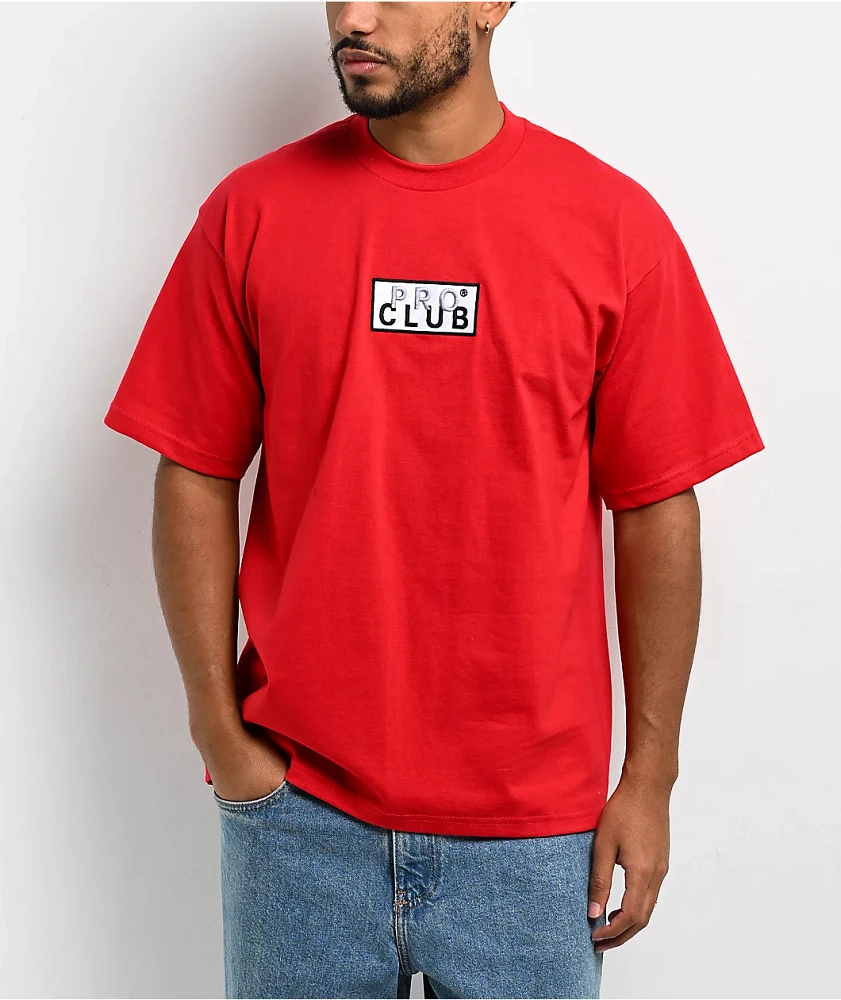 Pro Club Member Box Logo Red T-Shirt