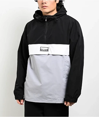 Pro Club Nylon Black & Grey Anorak Jacket