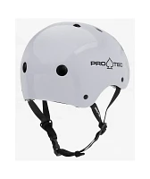 Pro-Tec Classic Certified Gloss White Skateboard Helmet