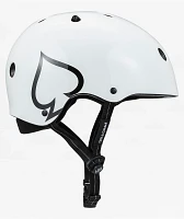 Pro-Tec Low Pro Certified Gloss White Skateboard Helmet