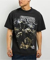 Professional Bull Riders Bull Professor Black Wash T-Shirt