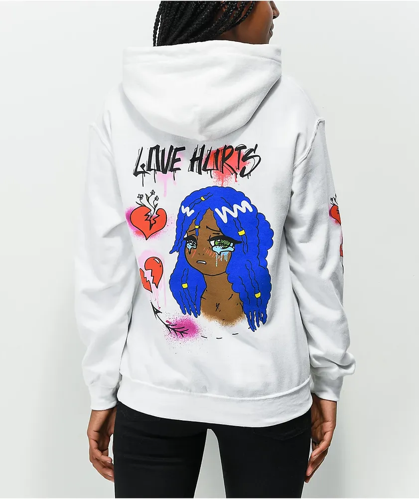 Proper Gnar Love Hurts White Hoodie