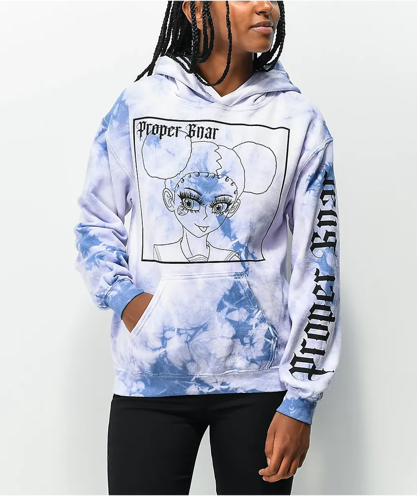 Proper Gnar Puffs Purple Tie Dye Hoodie