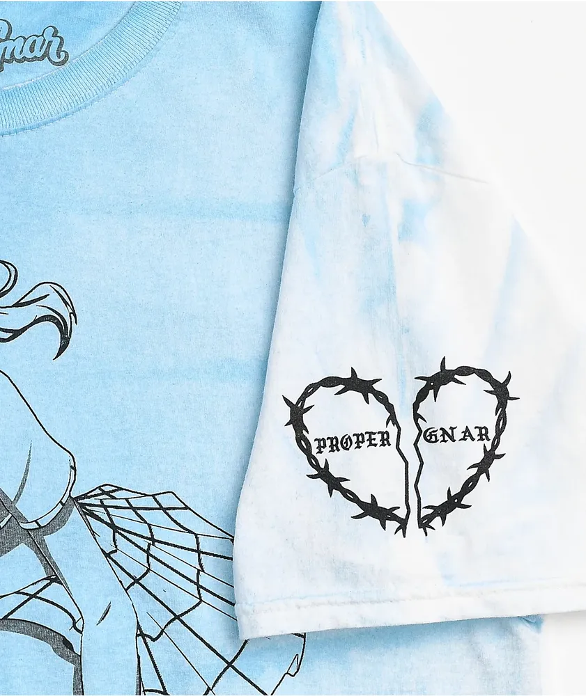 Proper Gnar School Skate Blue Tie Dye T-Shirt