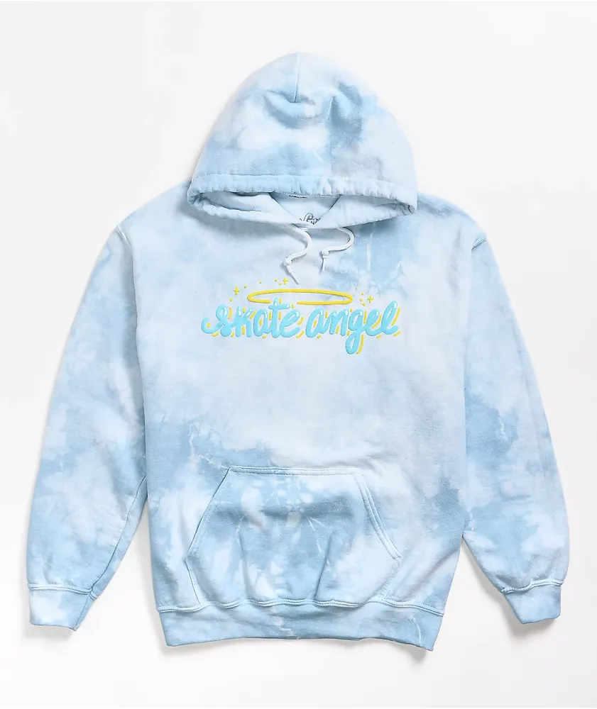 Proper Gnar Skate Angel Blue Tie Dye Hoodie