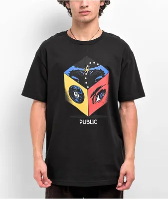 Public Cube Black T-Shirt