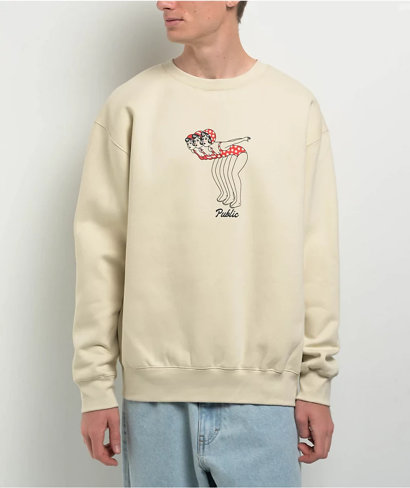 Public Dipper Natural Crewneck Sweatshirt