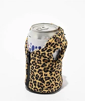 Puffin The Puffy Vest Leopard Can Cooler