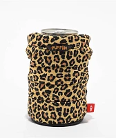 Puffin The Puffy Vest Leopard Can Cooler