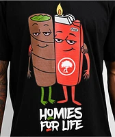 Push Trees Homies For Life Black T-Shirt