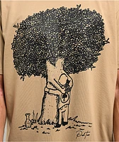 Push Trees Hug Trees Tan T-Shirt