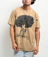 Push Trees Hug Trees Tan T-Shirt