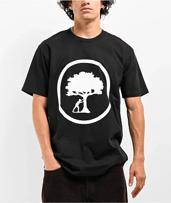 Push Trees Stamp Black T-Shirt