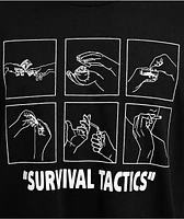 Push Trees Survival Tactics Black T-Shirt