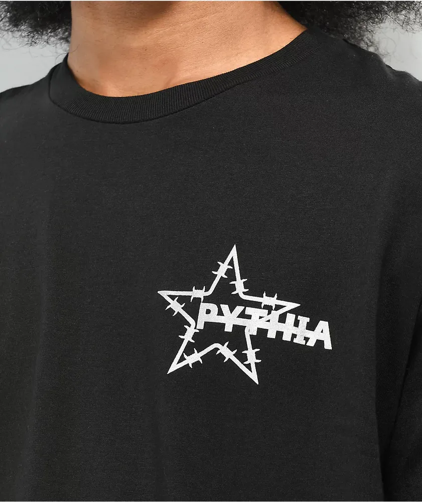 Pythia Metallic Logo Black T-Shirt