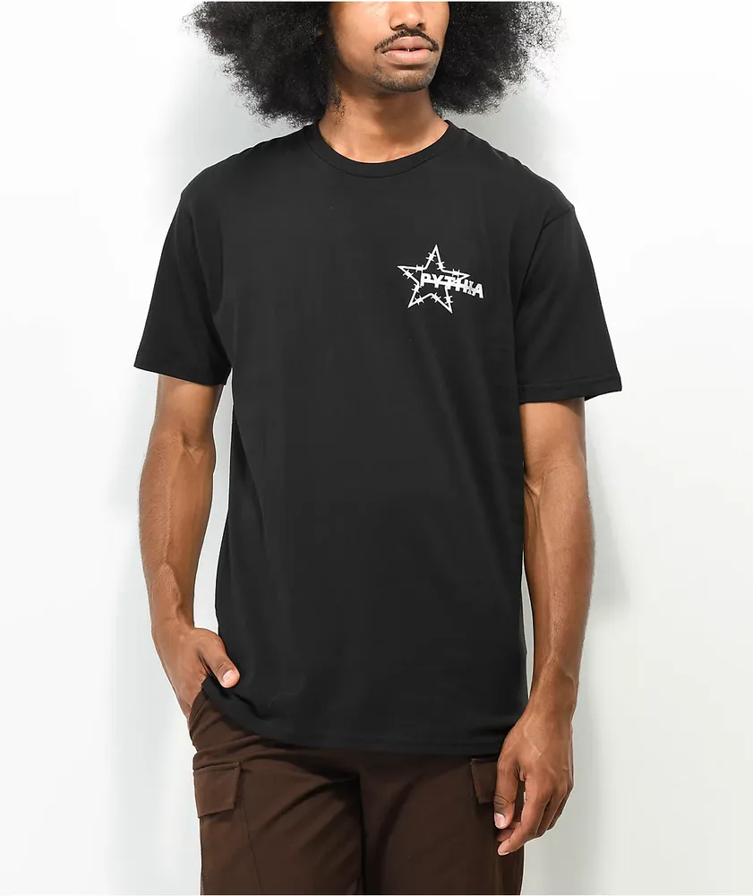 Pythia Metallic Logo Black T-Shirt