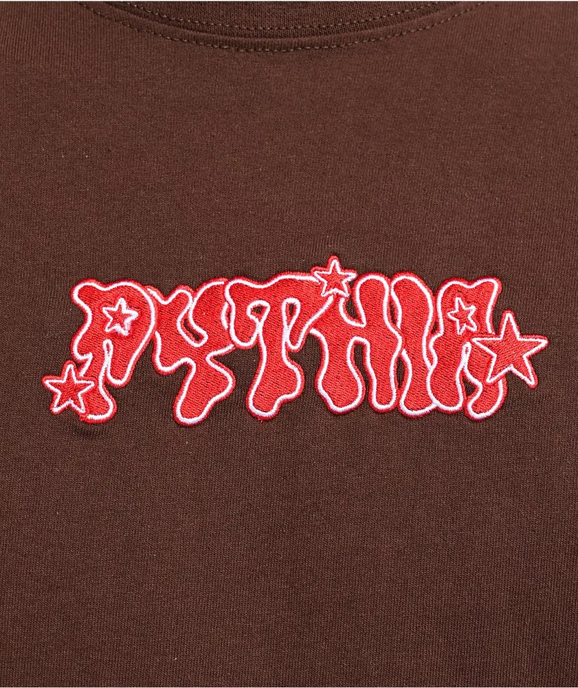 Pythia Red Logo Brown T-Shirt