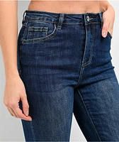 Q2 Flaire Dark Blue Wash Denim Jeans