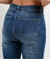 Q2 Straight Leg Basic Blue Wash Denim Jeans