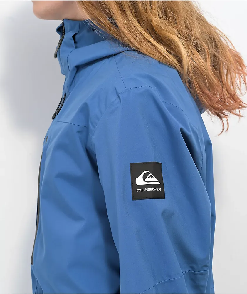 Quicksilver Sammy Carlson Stretch Quest Blue 15K Snowboard Jacket