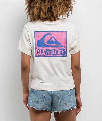 Quicksilver Stamped Classic White T-Shirt