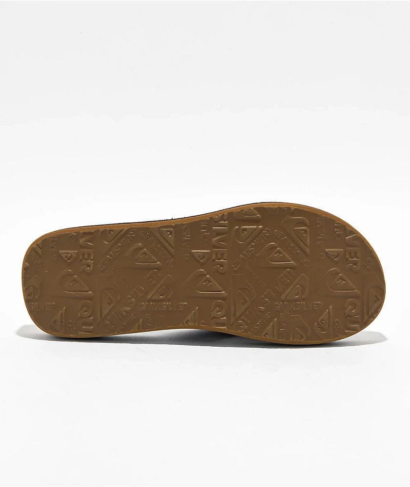 Quiksilver Carver Dark Brown Suede Sandals