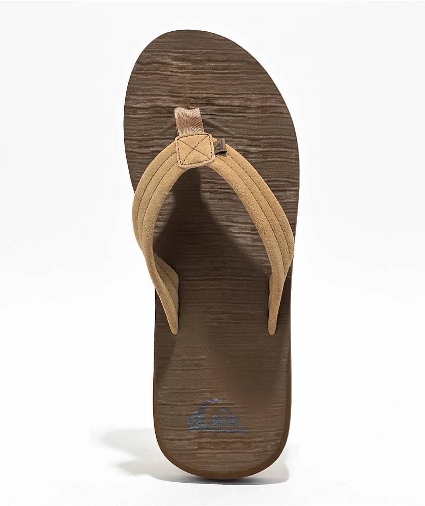 Quiksilver Carver Suede Core Tan Sandals